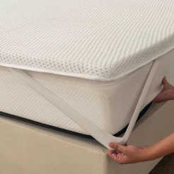 Pillow Top Solteiro Guldi Soft com Espuma D30 com Alça (5x88x188) Branco