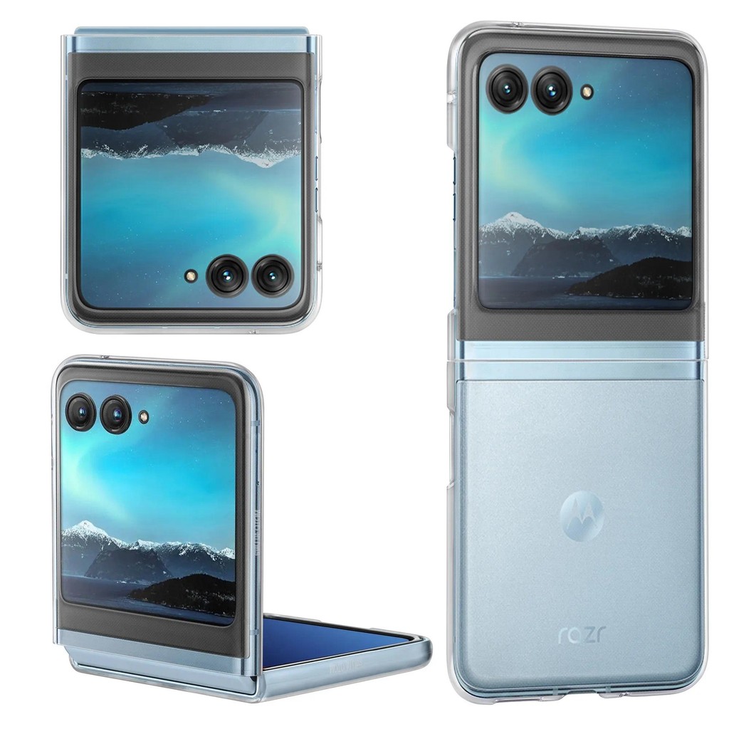 Capa Transparente Rígida À Prova De Choque Para MOTOROLA MOTO RAZR 60 50 40 Ultr