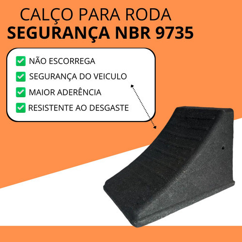 Kit 5 Bate Roda Caminhao Onibus Borracha Pvc Estacionar