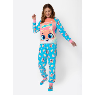 Pijama Manga Longa Soft Feminino Raposa Confeiteira - Puket em Oferta na Shopee