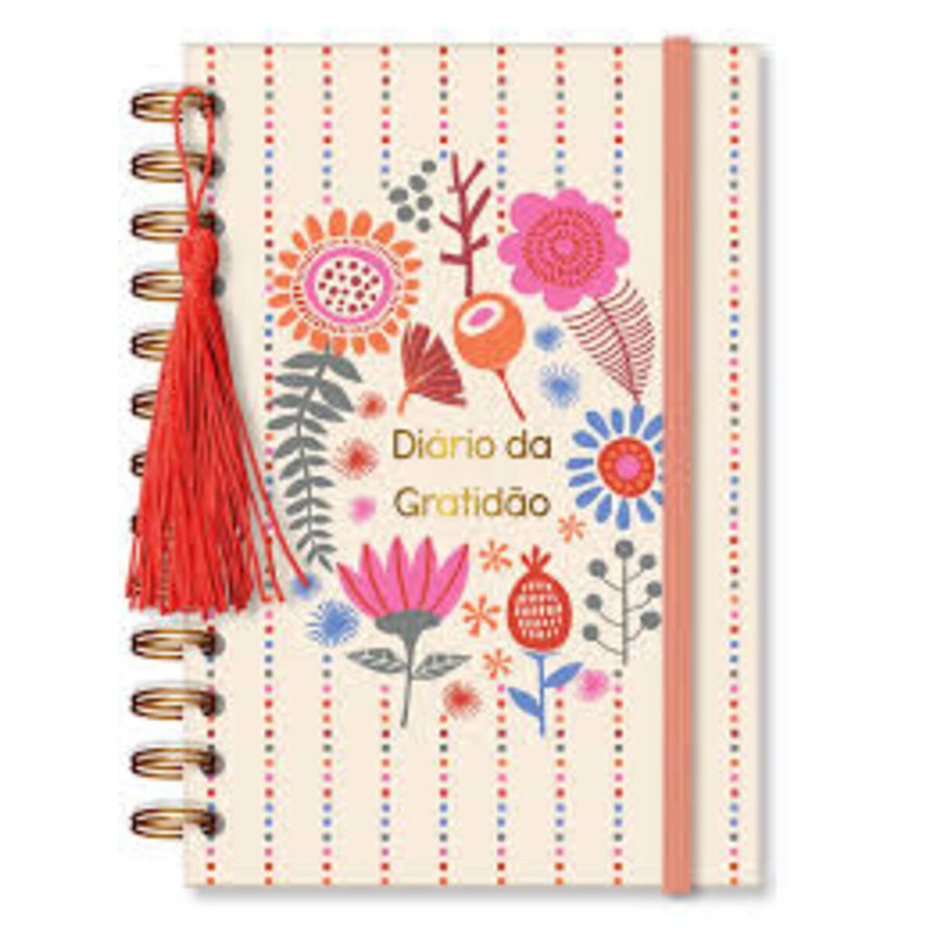 Imagem Diário Espiral da Gratidão Capa Dura com 80 Folhas Pautada Gramatura 90g Linha Organica | Fina Ideia