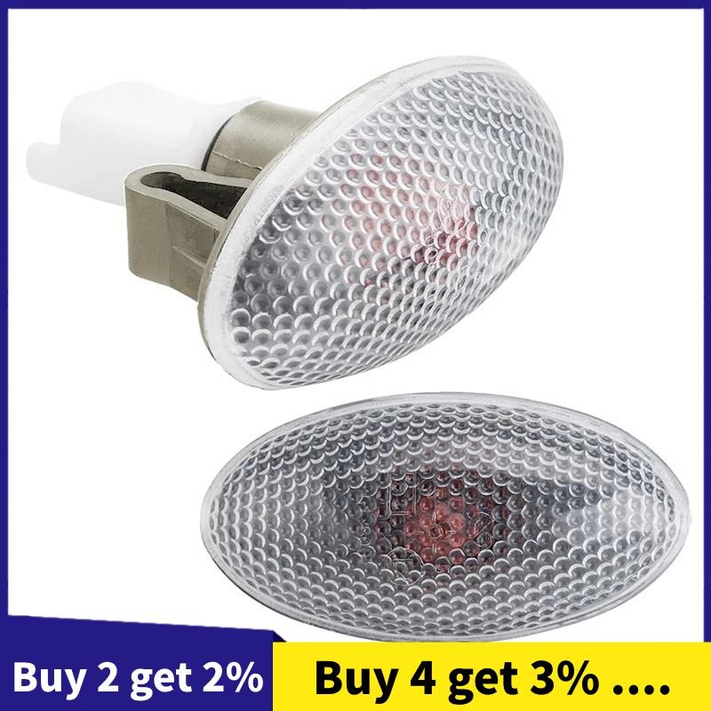 632574 2 X Sinal De Volta Marcador Lateral Luz Repetidor Indicador Da Lâmpada Para Peugeot 206 407 607