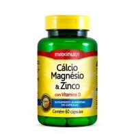 CALCIO, MAGNESIO E ZINCO 60 CAPSULAS MAXINUTRI
