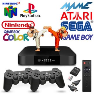 EmuELEC Game Fix 64GB - Dual Boot com 2 Controles Sem Fio e 20 Mil Jogos em Oferta na Shopee