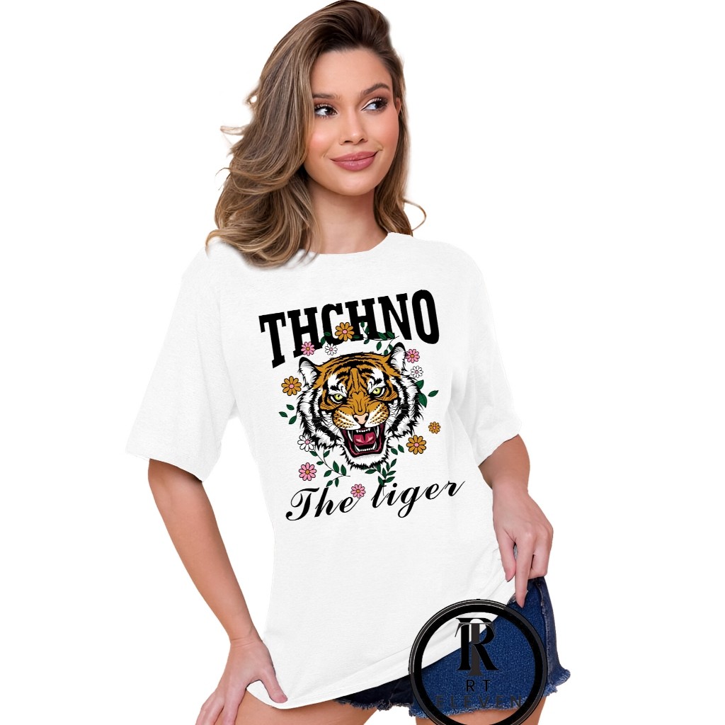 camiseta oversized  "TECHNO" camisa feminina blusão 100% algodão Malha Premium ideal para treino academia exercicios