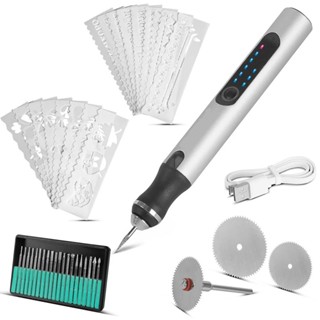 Kit De Caneta De Gravação Elétrica Ferramenta 3 velocidades Recarregável em Oferta na Shopee