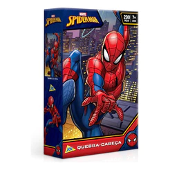 Quebra Cabeça Puzzle Homem Aranha Spiderman 200 Peças Jak