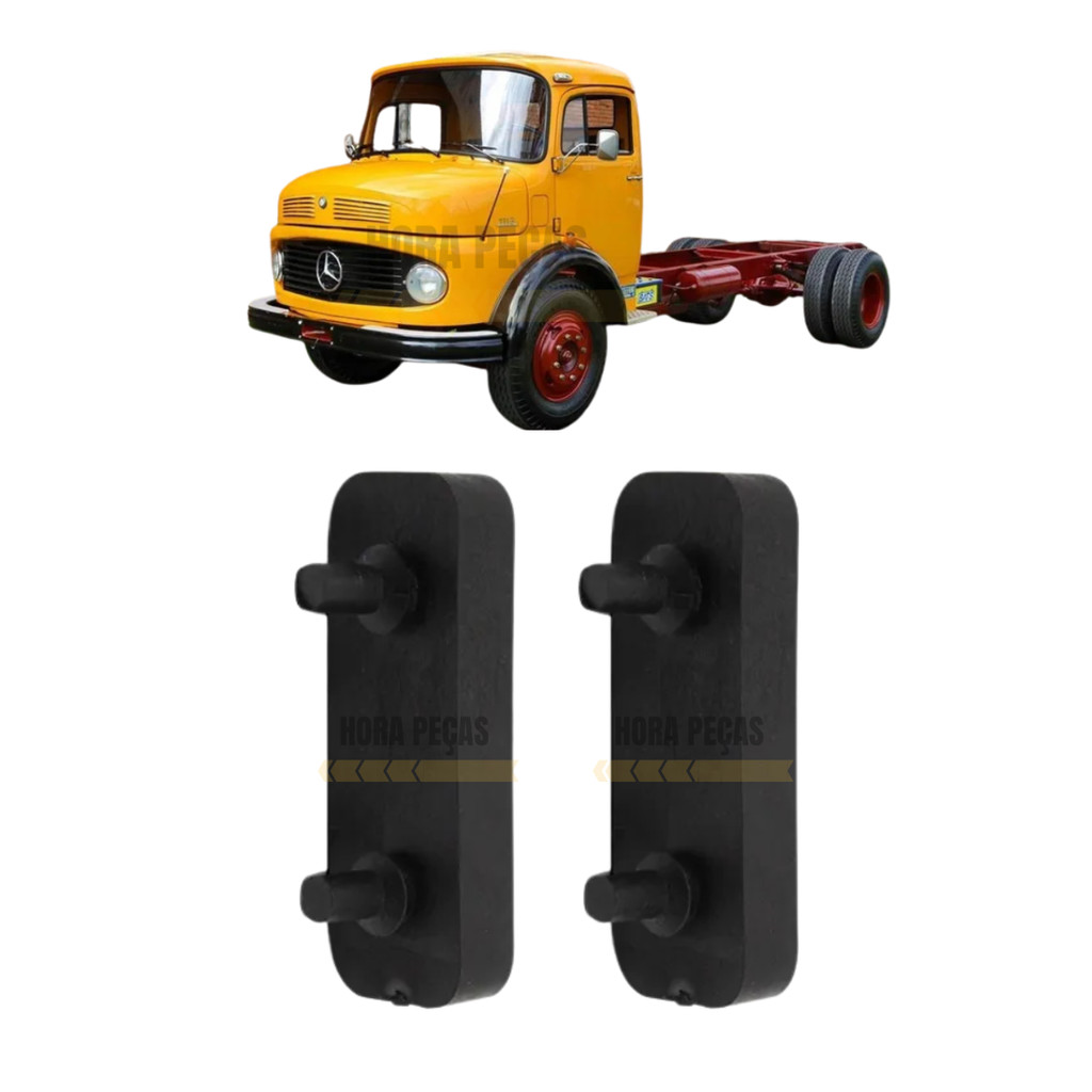 PAR BORRACHA BATENTE CAPO DO MOTOR MERCEDES 1111 1113 1114