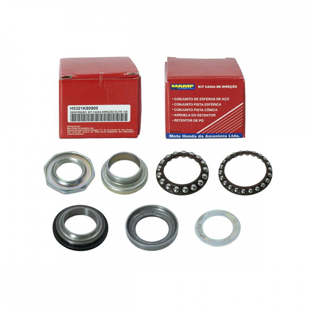 Kit Caixa Direção Honda Lead110 / Elite125 Hamp