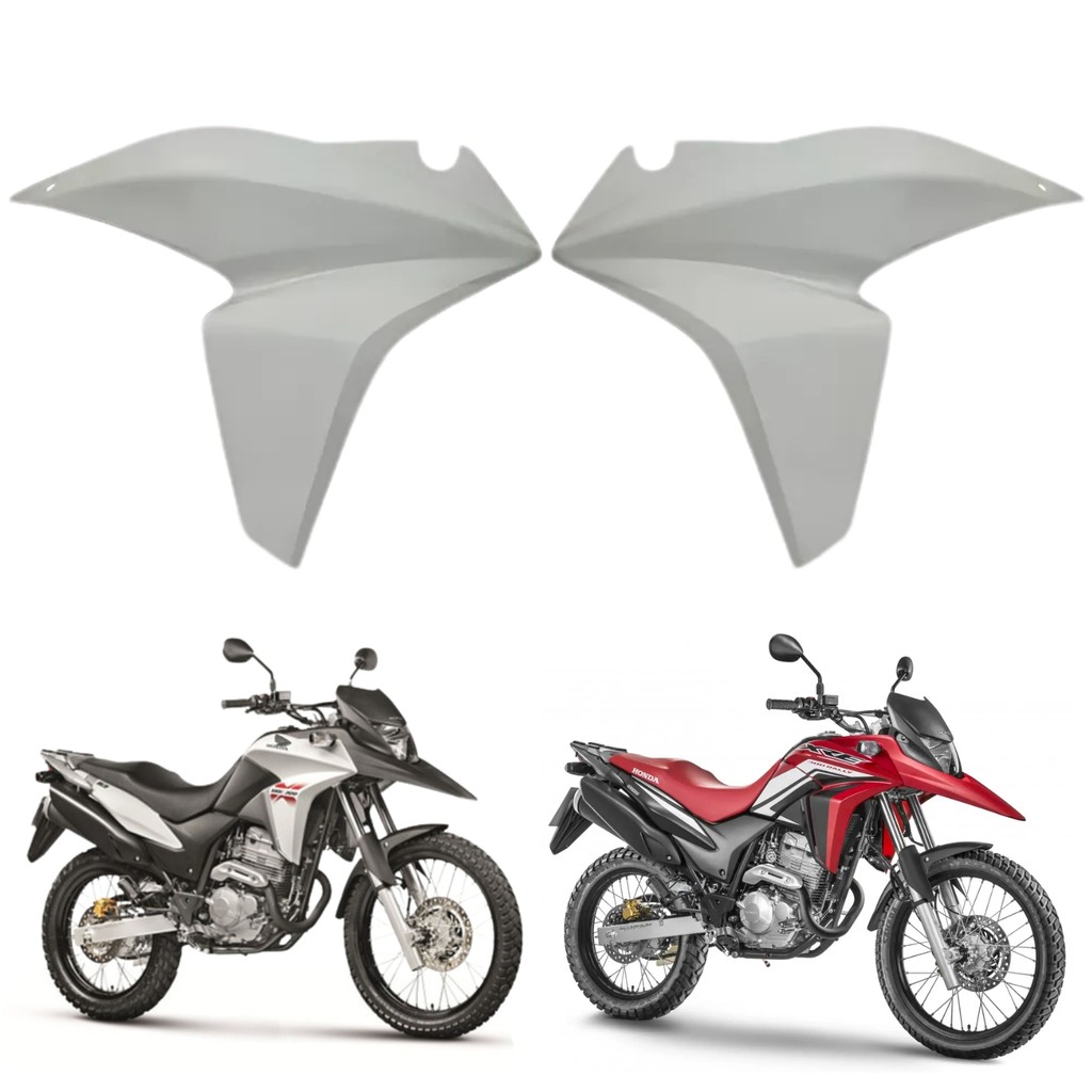 Par Carenagem Lateral Aleta Guia Aba Asa Tanque Sem Pintura Xre 300 2013 2014 2015 PARAMOTOS HONDA