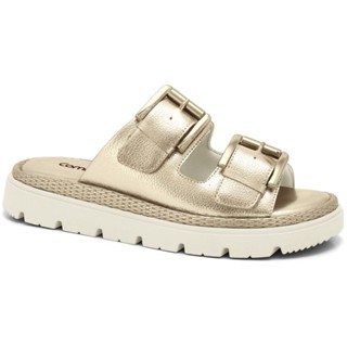 Birken Slide Feminina com Fivela Dupla Ouro Comfortflex 2446402-1 em Oferta na Shopee