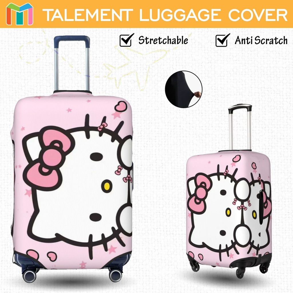 Hello Kitty Capa para Mala de Viagem Da Moda Personalizada De Elasticidade Protetor de Mala de Viagem 10kg 23kg H4