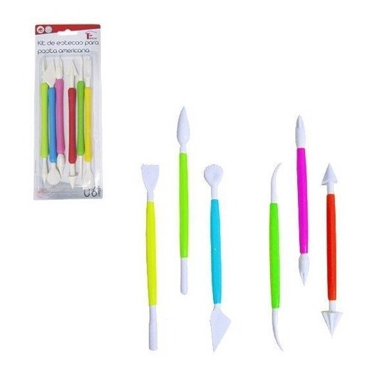 Estecas P Modelar Ferramentas Biscuit 6pc