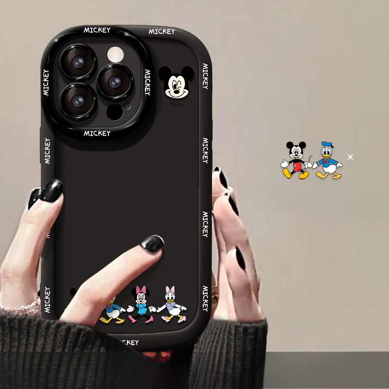 Para IPhone 16 15 14 13 12 11 Pro Max X XR XS 7 8 Plus Bonito Dos Desenhos Animados Mickey Casal Caso De Telefone Capa M em Oferta na Shopee