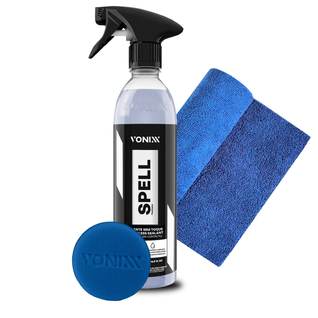 Kit Spell Brilho E Proteção Vonixx + Aplicador + Microfibra em Oferta na Shopee