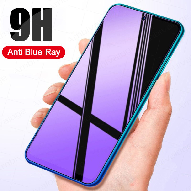 Película De Vidro Temperado Anti-Ray Azul Para Samsung Galaxy A15 A25 A35 A55 A16 A26 A36 A56 A17 A27 A37 A57 A06 A07 5G