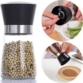Moedor Sal Pimenta Temperos Especiarias Manual 13cm - 180ml Cor Preto em Oferta na Shopee