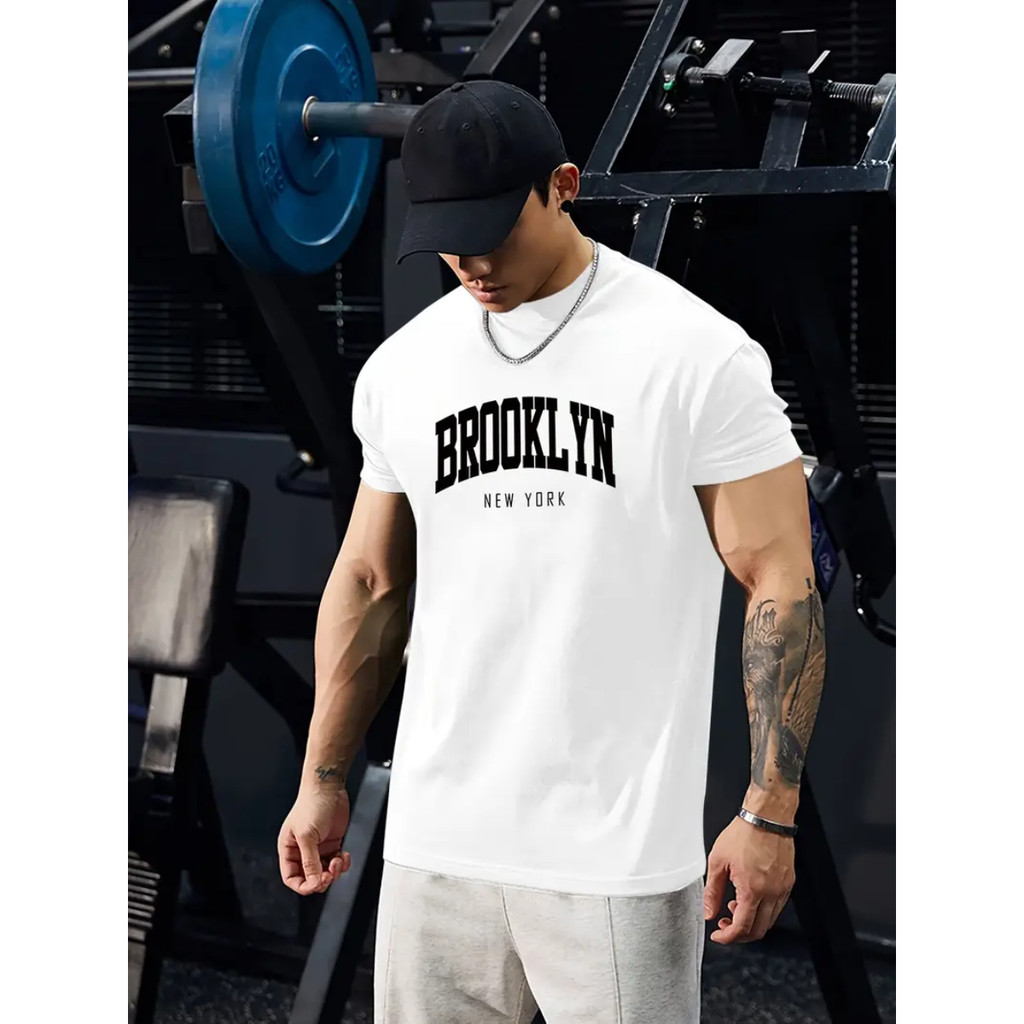 Camisa Camiseta Masculina Brooklyn Estampada Estiloso Urbando StreetStyle Moda Verão