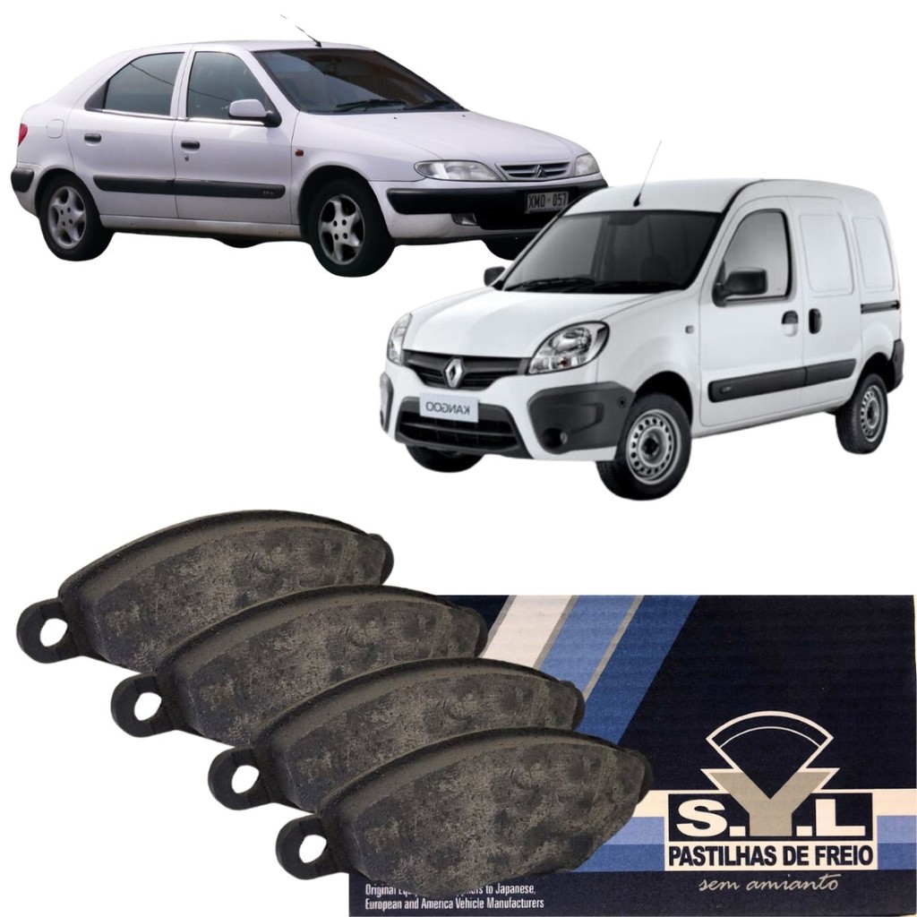 Pastilha Freio Dianteiro S.y.l Citroen Xsara, Renault Kangoo em Oferta na Shopee