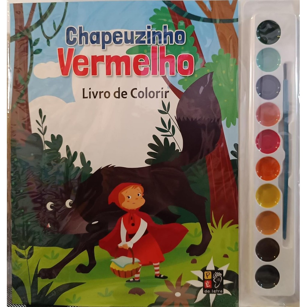 Aquarela - Livro De Colorir - Chapeuzinho Vermelho - Books & Magazines