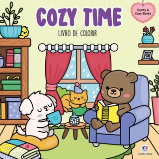 Livro Cozy time - Livro de colorir em Oferta na Shopee