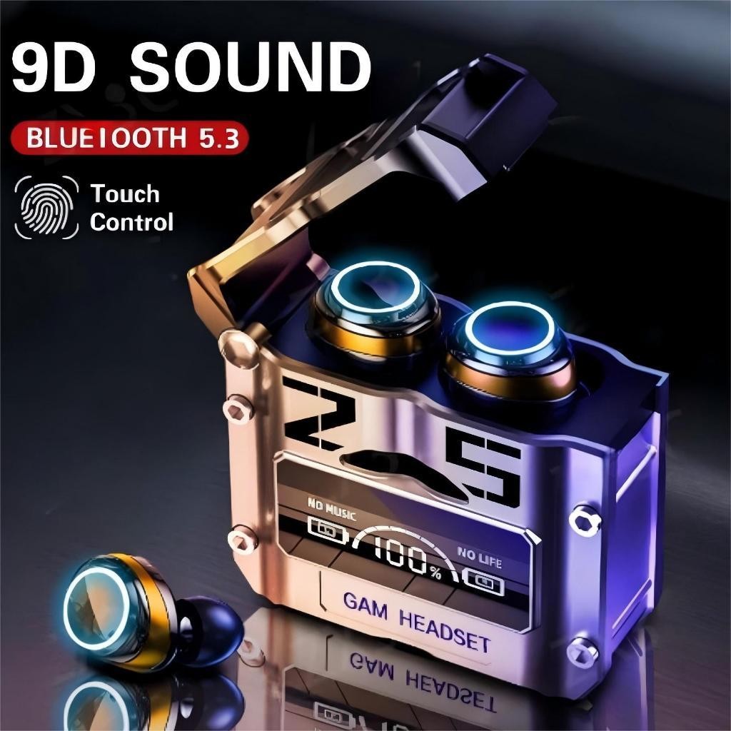 Fone De Ouvido TWS M25 bluetooth 5.3 Sem Fio Resistente a água Stereo Sports Earbuds LED M...