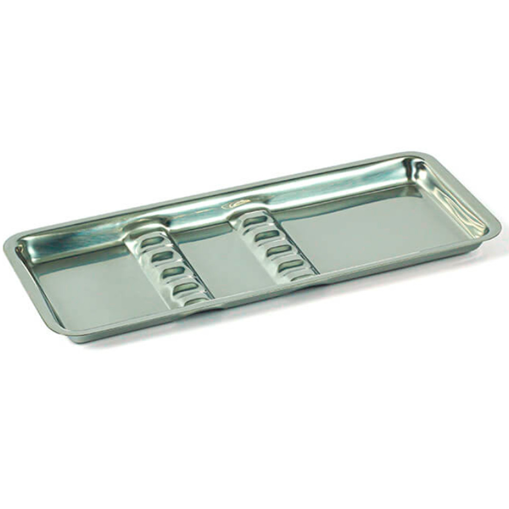 Bandeja inox hospitalar com divisão 6 divisórias 22x12x1,5cm em Oferta na Shopee