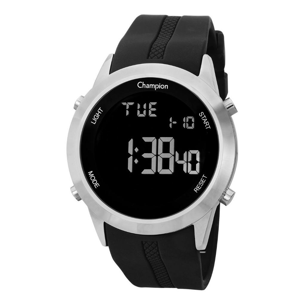 Relógio de Pulso Masculino Champion Digital Prata Silicone CH40259T em Oferta na Shopee