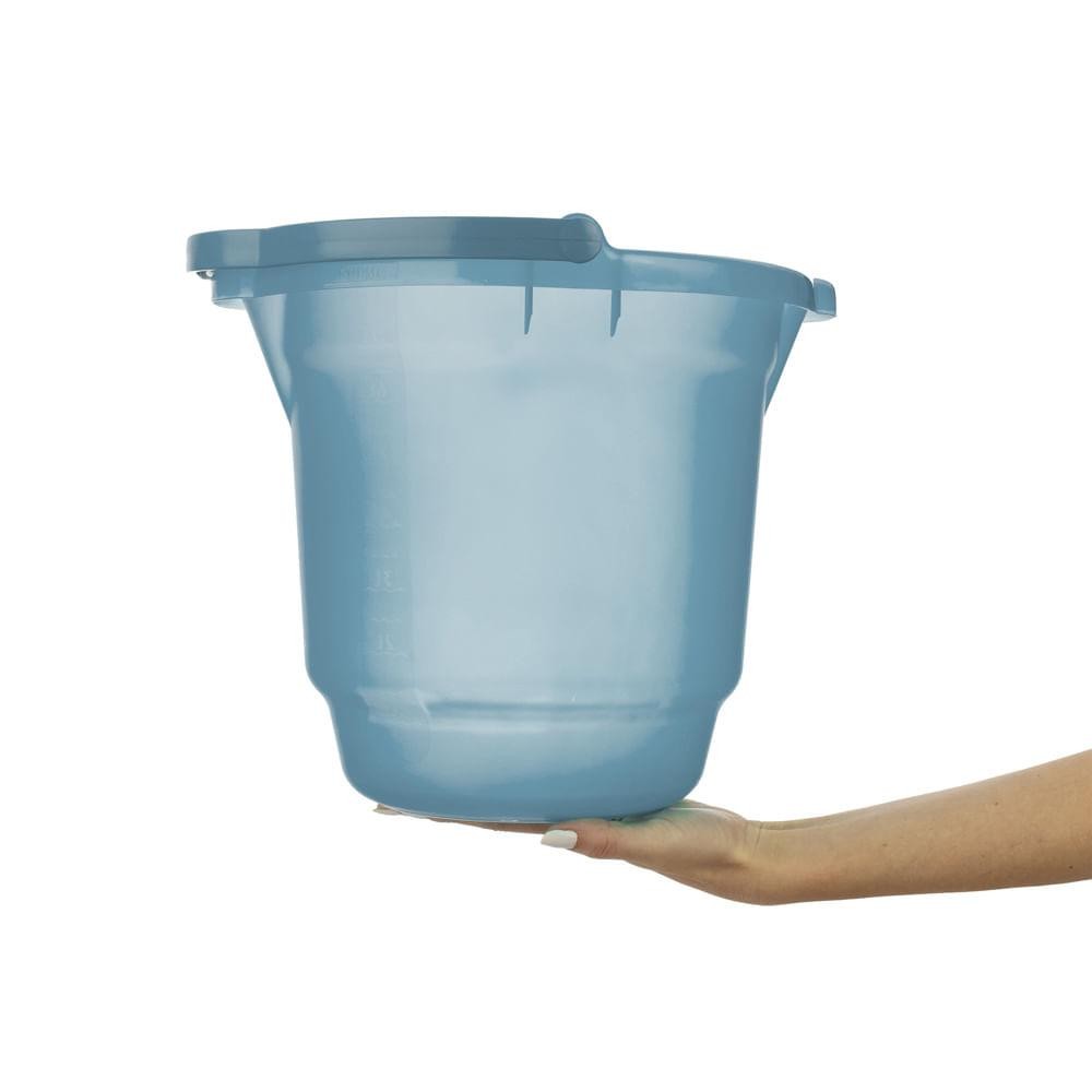 Balde Plástico Azul com Alça 8,5L Hydrus Sanremo em Oferta na Shopee