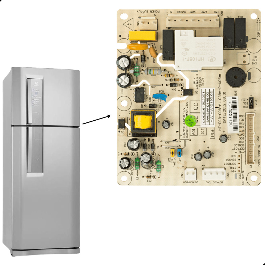 Placa Potência Geladeira Electrolux Df51x Df52 Df52x Dfn52 Dfw52 Dw52x A02021009 Original em Oferta na Shopee