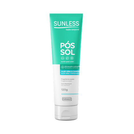 Loção Pós Camomila e Sol Aloe Vera 120g - Sunless