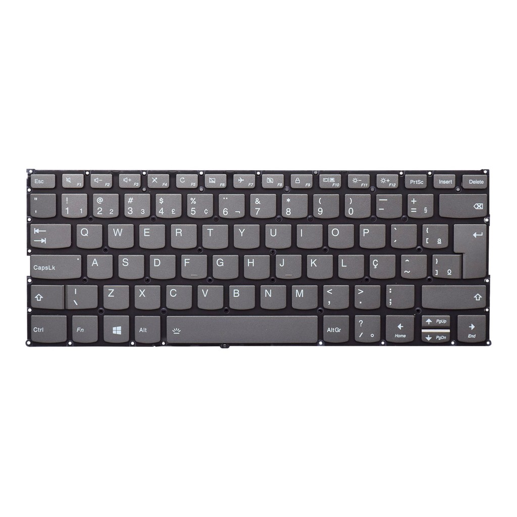 Teclado para Notebook Lenovo Ideapad C340-14 14API | Preto ABNT2 - Computers & Accessories
