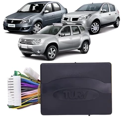 Módulo Tury PRO 4.25AW Subida Vidro Renault Duster Logan Sandero Plug and Play 4 Portas