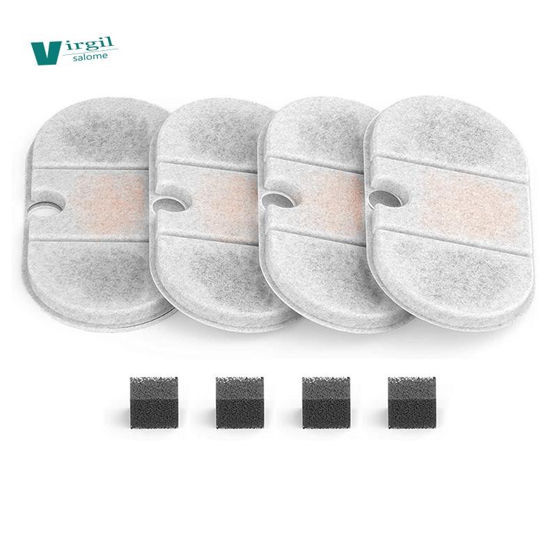 【new】Filtros De Fonte De Água Para Gatos , Substituição Cápsula , Animais De Estimação , 71oz/2.1L , Dispensadores 4 + 4