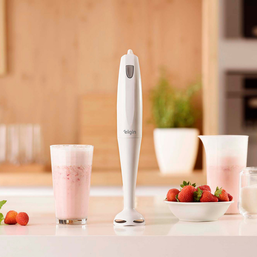 Mixer Mix Elétrico De Mão Copo Portátil 2 Em 1 Prático Desmontável 110v Elgin