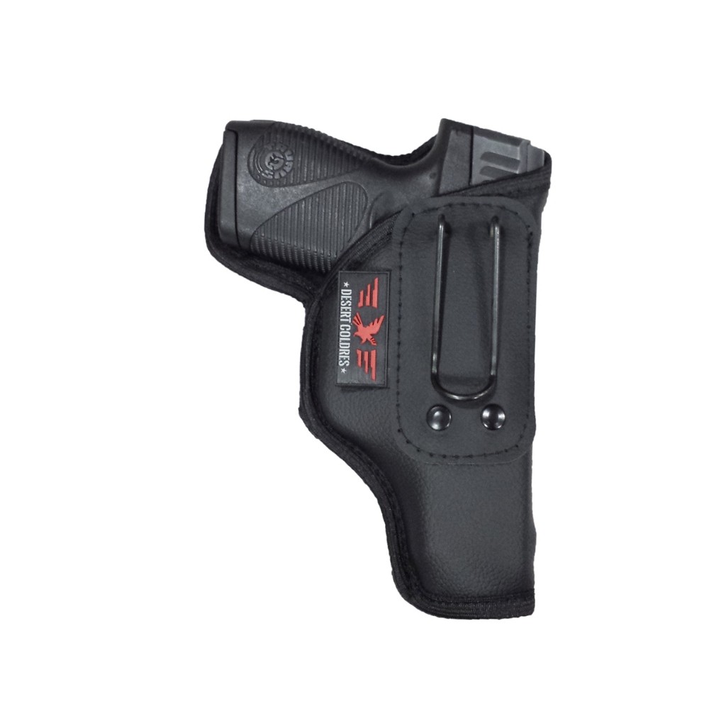 (Holster)Coldre Velado Dissimulado Interno Para Pist. PT 740 Slim Em Neoprene e Couro P.U Desert Coldres