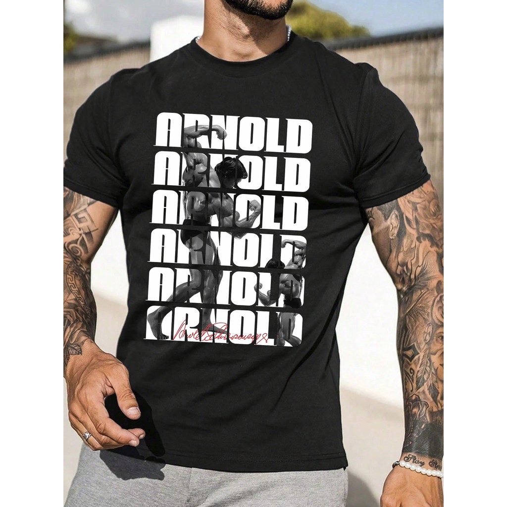 Camiseta Arnold Academia Gym Musculação Camisa  Unissex Masculino Feminino   Streetwear