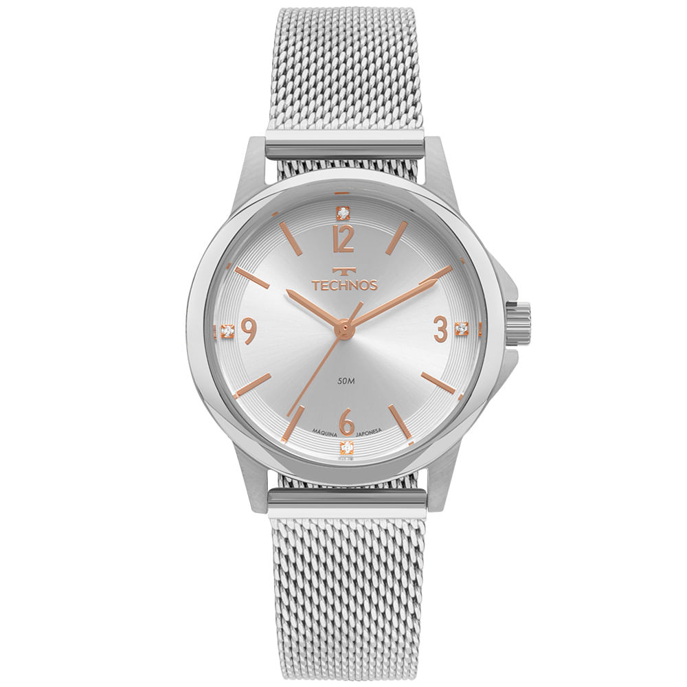 Relógio Technos Feminino Boutique Prata - 2035MVD/1K