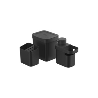 Kit sobre a pia Ou 3 peças Linha Trium Preto em Oferta na Shopee