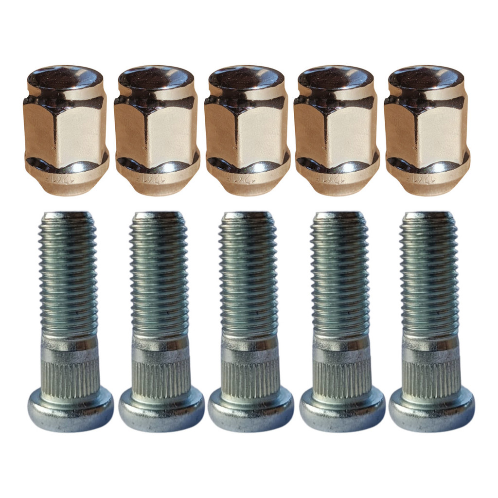 5 Parafuso Prisioneiro Com porca Roda Honda Civic Fit City Accord W-rv H-rv Crv