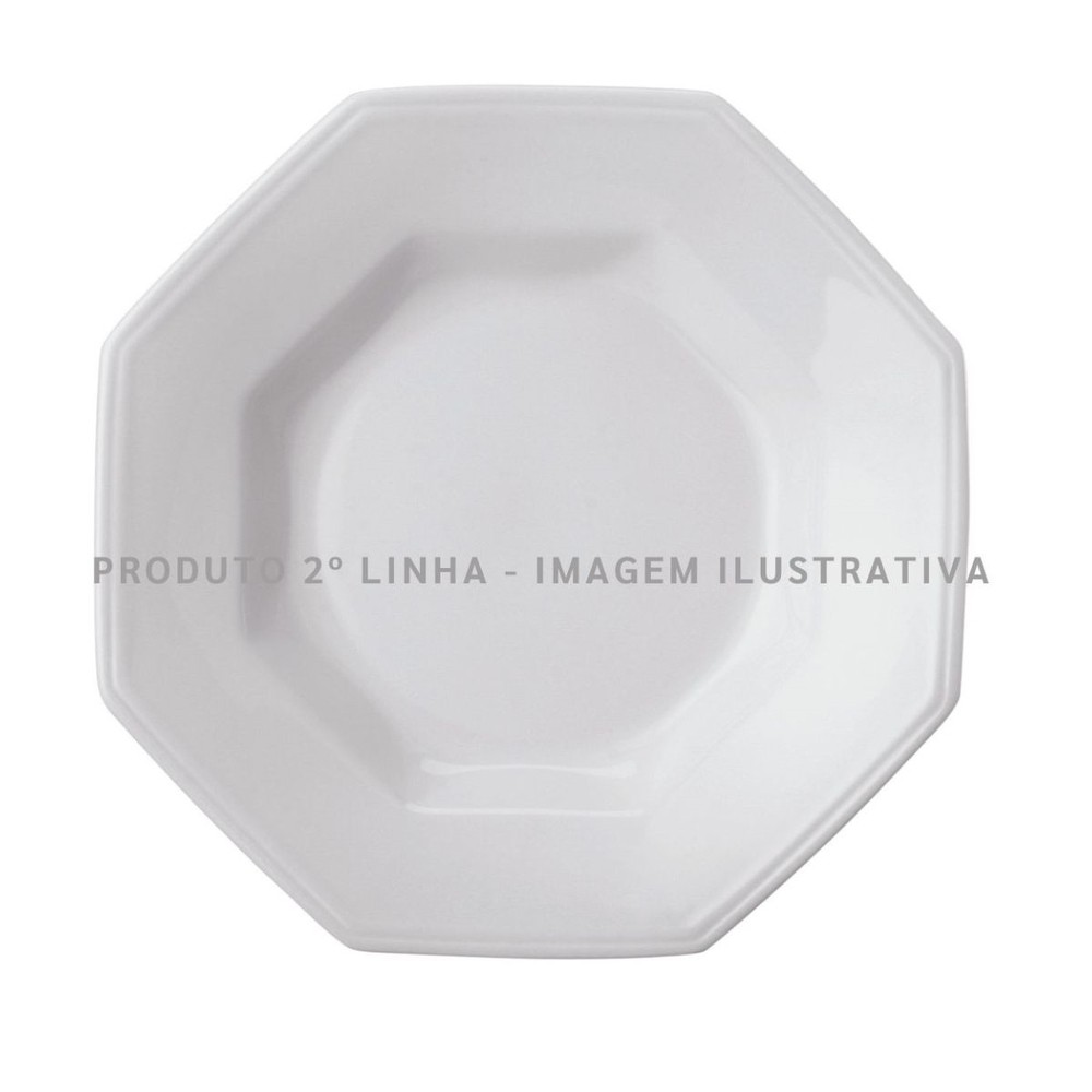 Prato Fundo 24cm Porcelana Schmidt - Mod. Prisma 2° LINHA 077