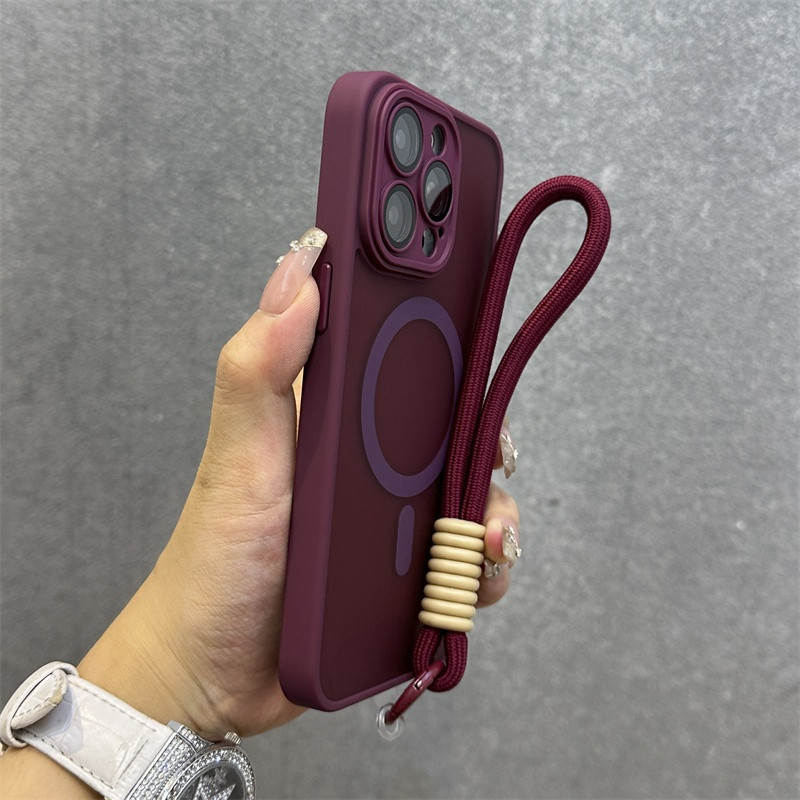 Capa Rígida Fosca Anti-Impressão Digital Luxuosa À Prova De Choque Com Protetor De Lente Para iPhone 16 15 14 13 12 Pro
