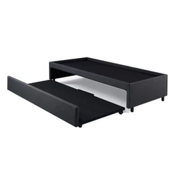 Bicama Box para Dois Colchões Solteirão 96x203 Linho Cinza
