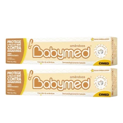 Kit 2 und Pomada Babymed Amêndoas 40g