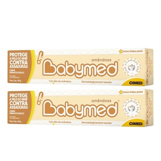 Kit 2 und Pomada Babymed Amêndoas 40g