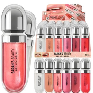Kit 2 Gloss Labial Sarah's Beauty: brilho intenso e hidratação para lábios deslumbrantes - S6131 em Oferta na Shopee
