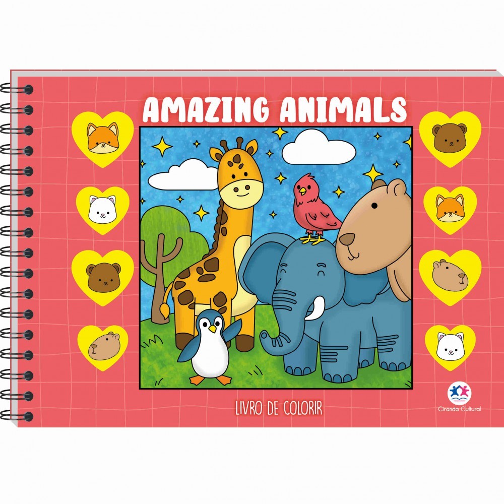 Livro Amazing Animals - Livro de Colorir em Oferta na Shopee