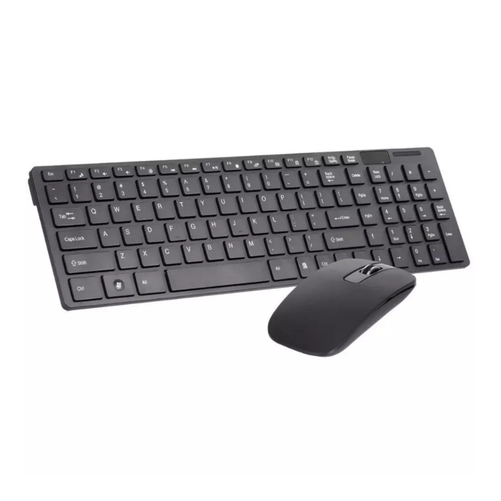 Kit Teclado E Mouse Wirelles Ultra Slim 2.4ghz  Preto