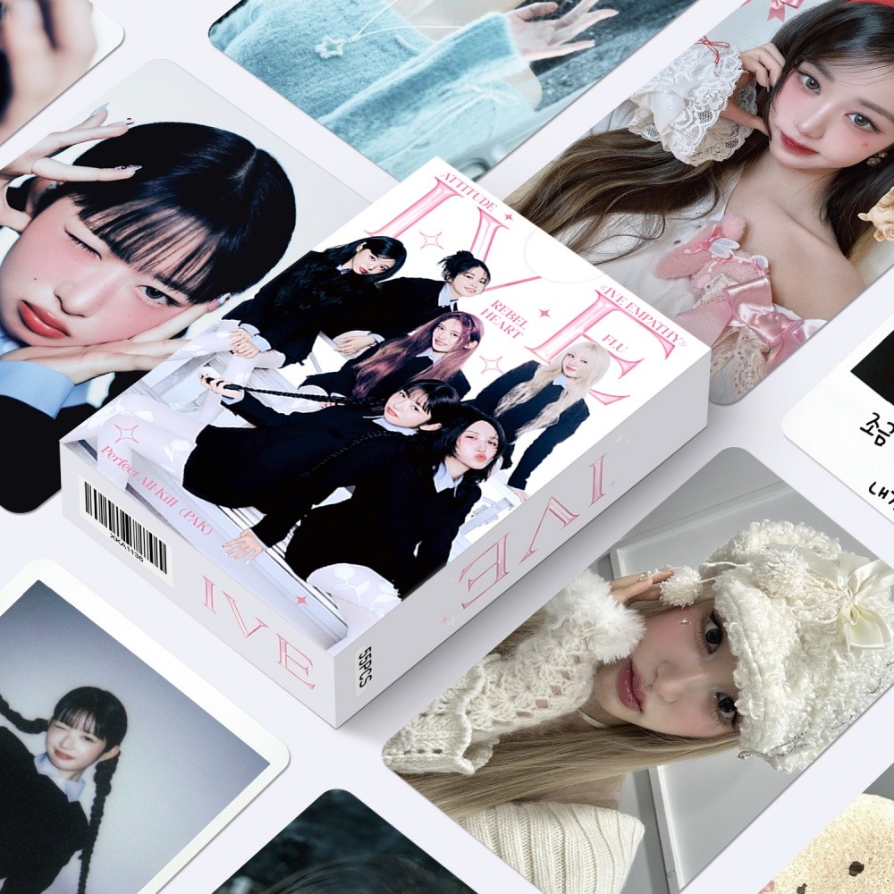 50-55pcs IVE EMPATHY Holograma Laser Lomo Cartões ATTITUDE Mostre O Que Eu Tive Vivo SWITCH DIVE Photocards WONYOUNG YUJ