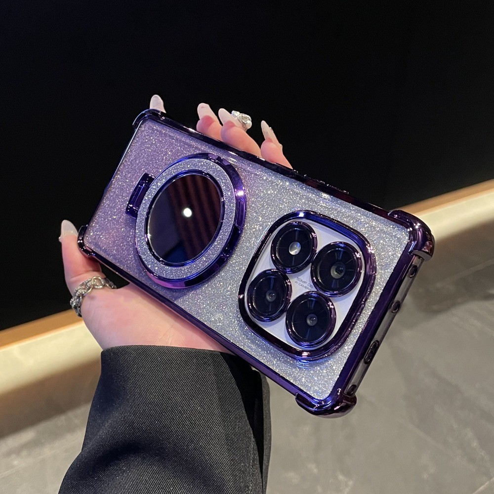 Para Xiaomi Poco X7 X6 F6 F4 F3 M6 M4 X5 F5 X3 Espelho Suporte Magnético Capa Macia Titular Caso À Prova De Choque em Oferta na Shopee